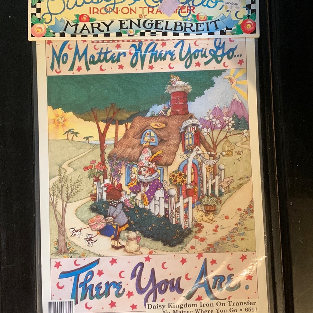 Mary Engelbreit Iron On Transfer sealed in bag. 1990